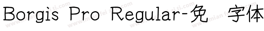 Borgis Pro Regular字体转换